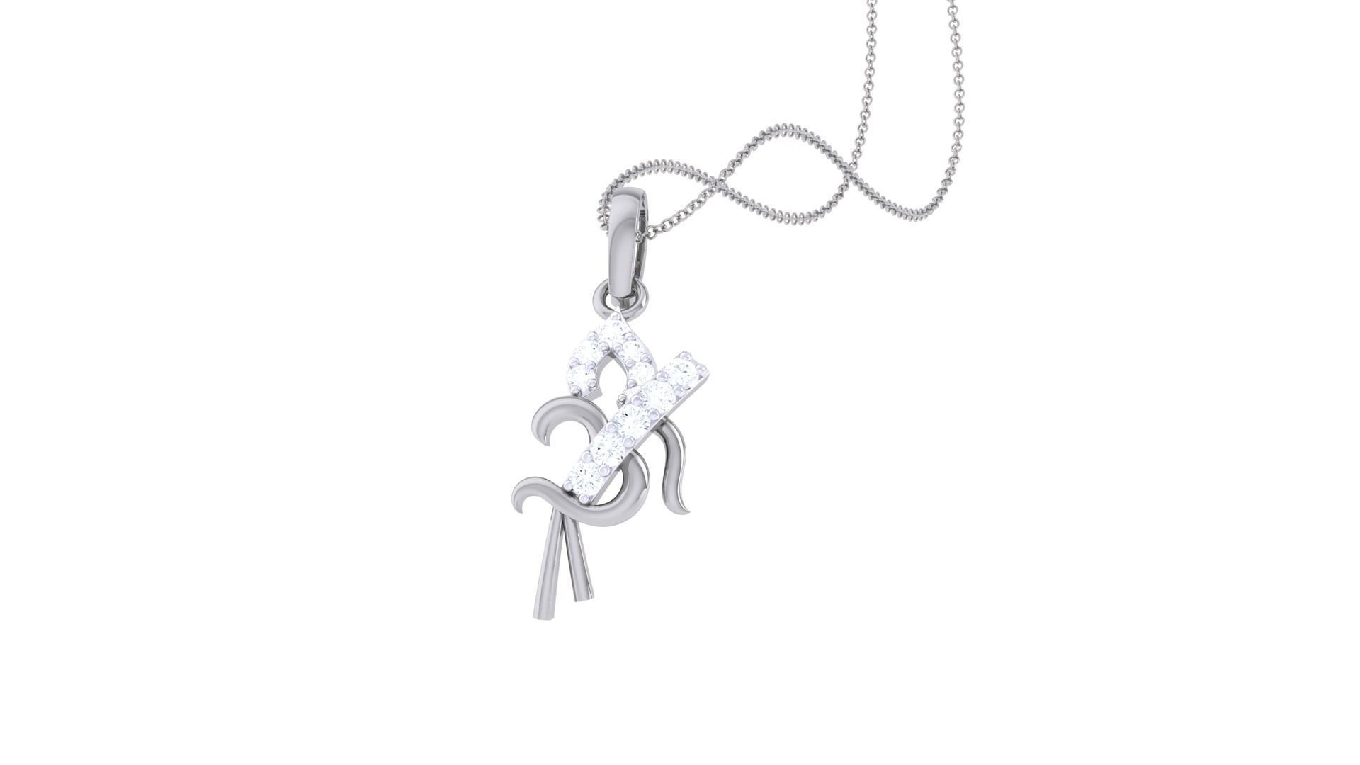 Spiritual Om Pendant 3D print model_5