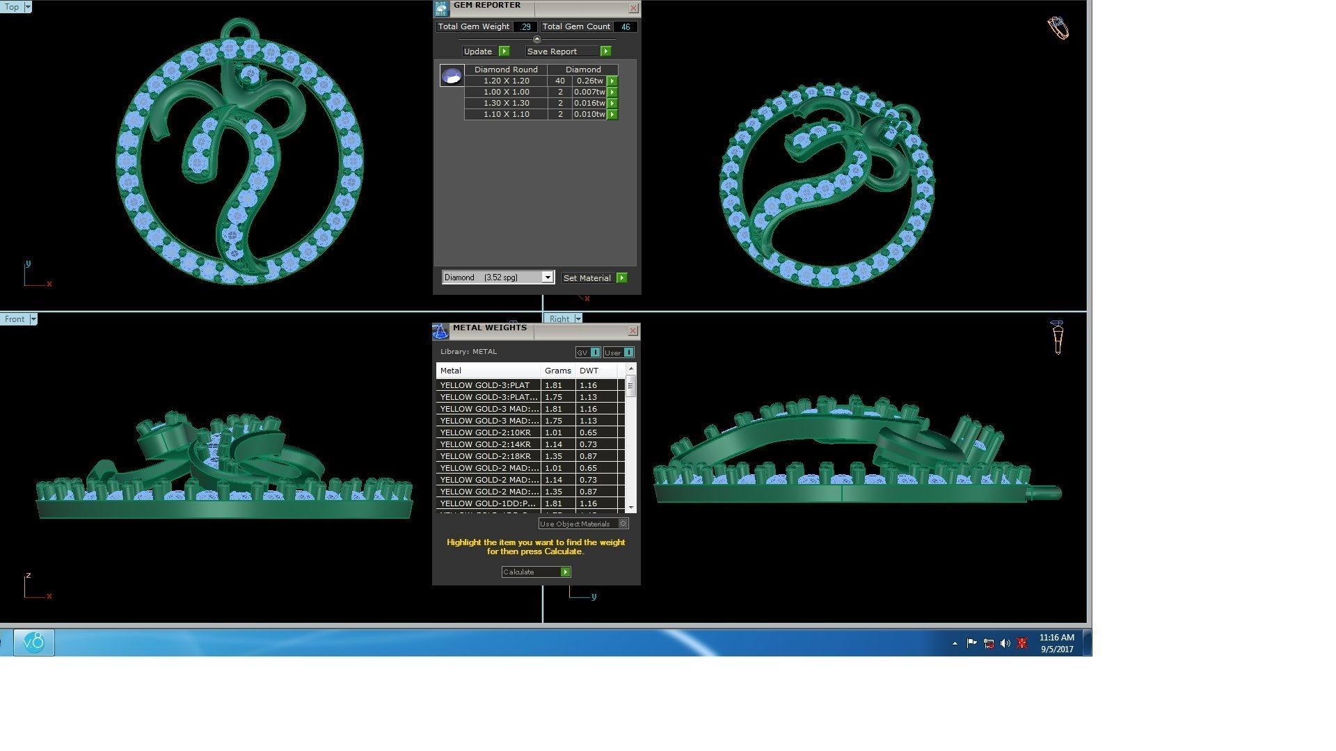 Spiritual Om Pendant 3D print model_3