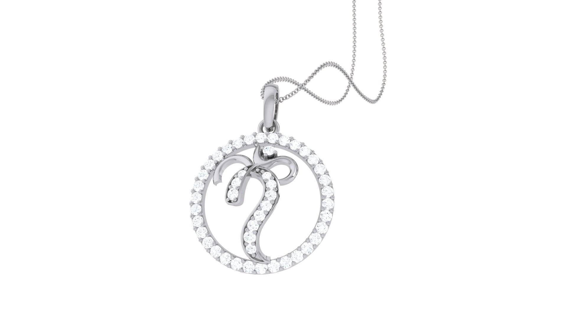 Spiritual Om Pendant 3D print model_1