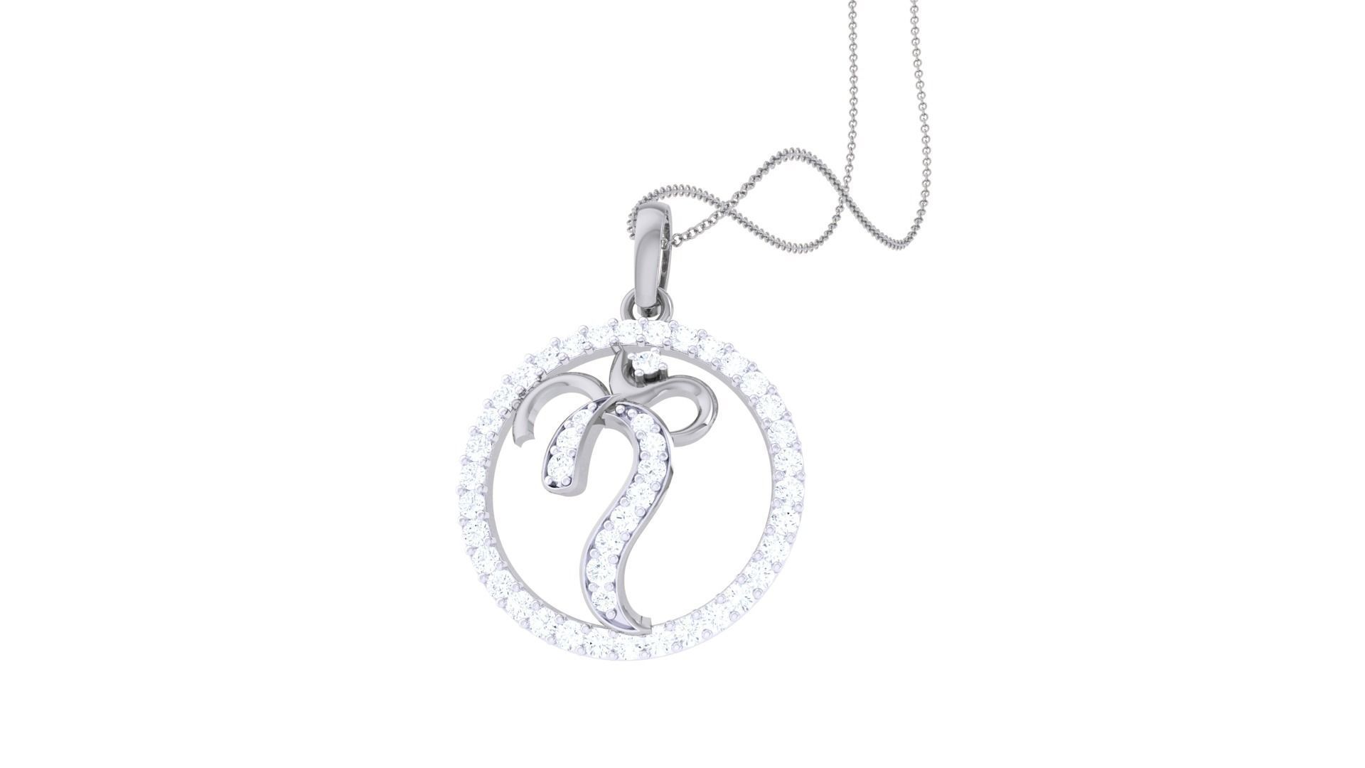 Spiritual Om Pendant 3D print model_6