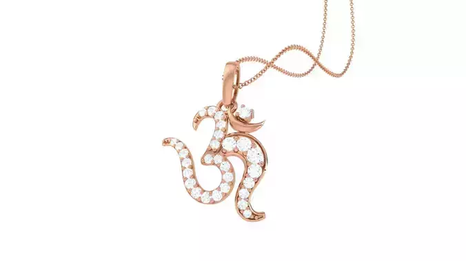Spiritual Om Pendant 3D print model