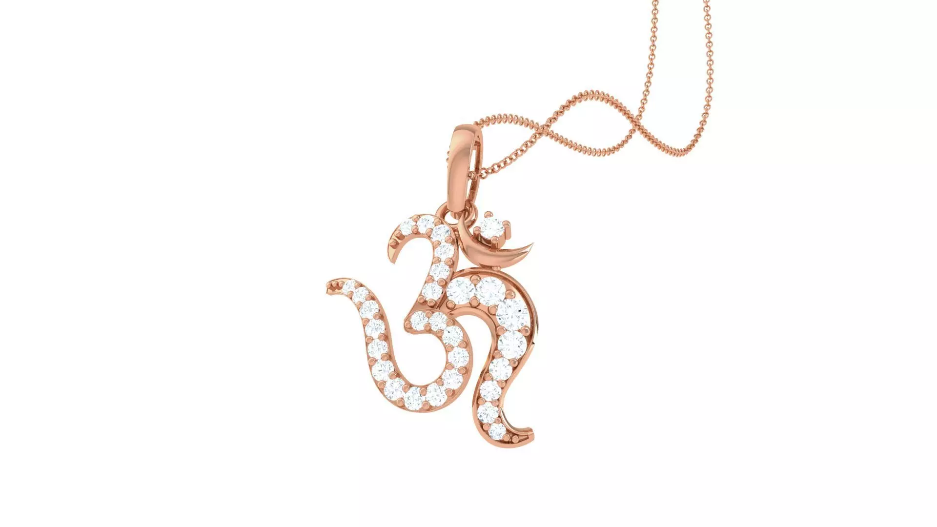 Spiritual Om Pendant 3D print model_0