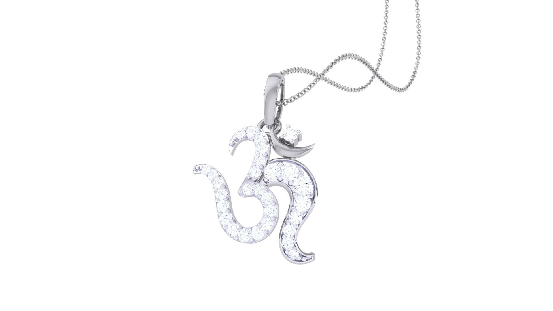 Spiritual Om Pendant 3D print model_6