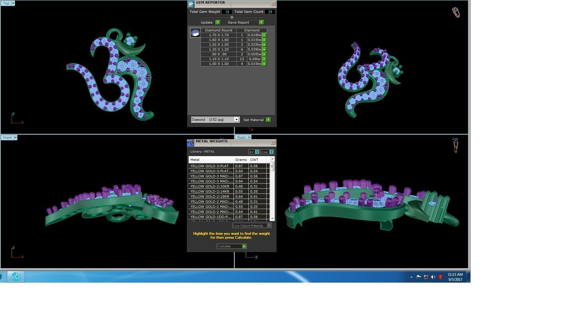 Spiritual Om Pendant 3D print model_3