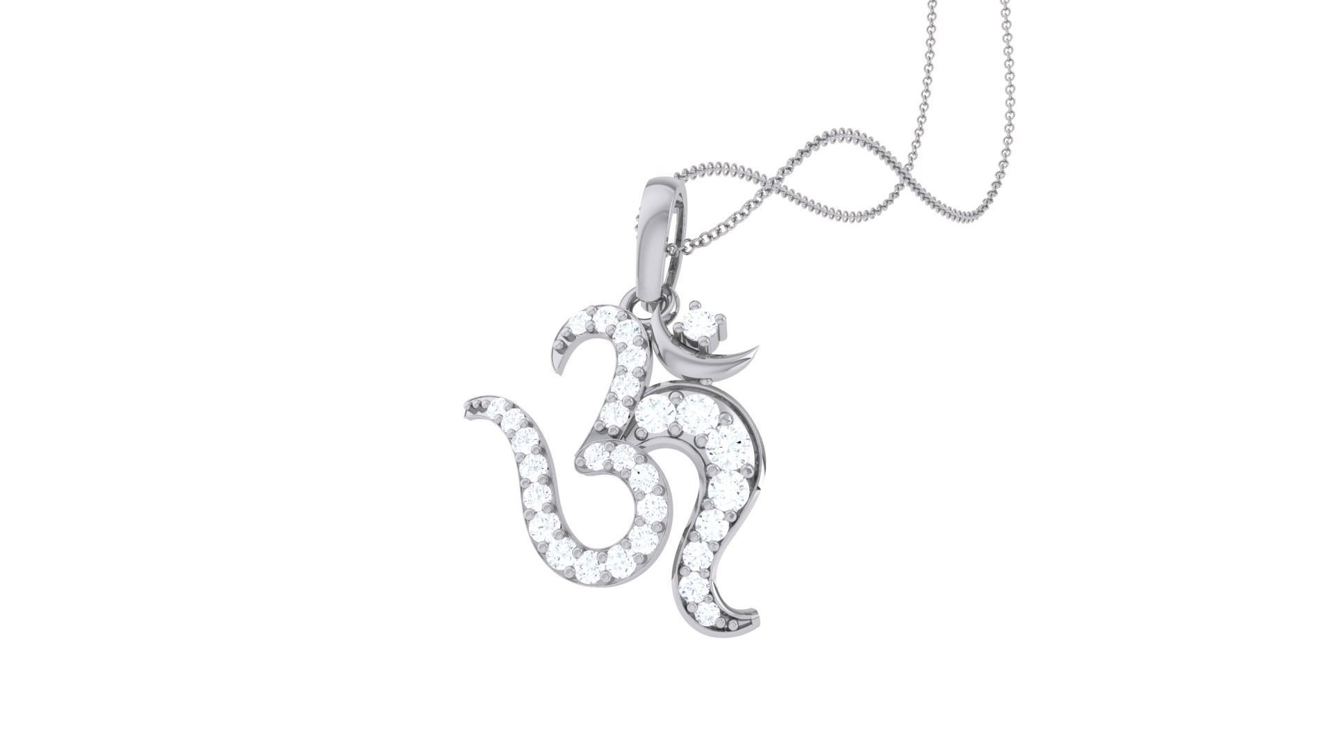 Spiritual Om Pendant 3D print model_2