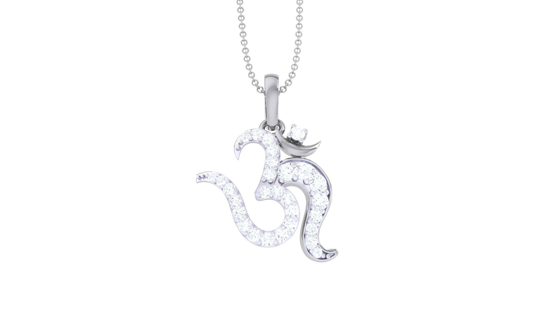 Spiritual Om Pendant 3D print model_7