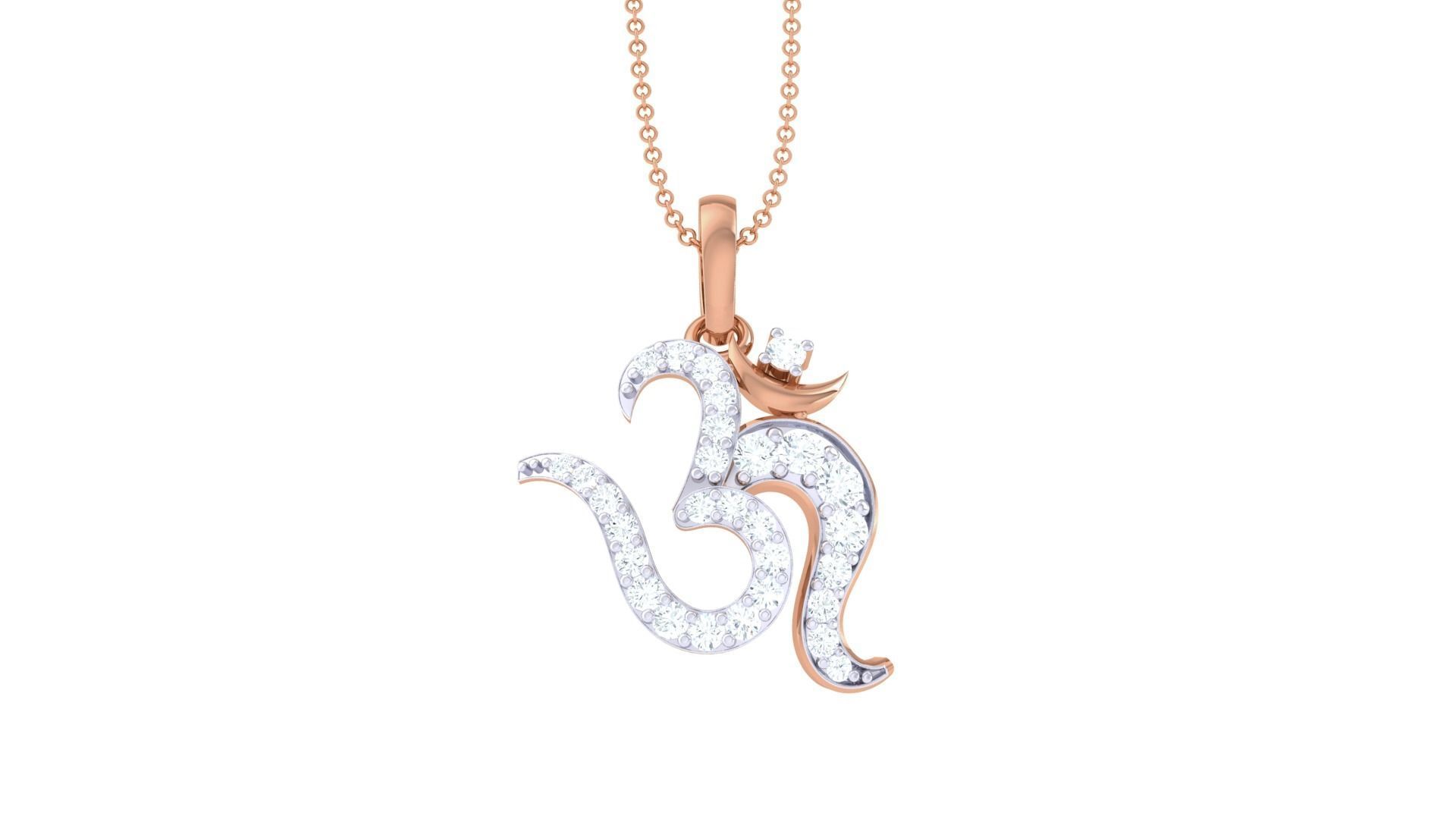 Spiritual Om Pendant 3D print model_9