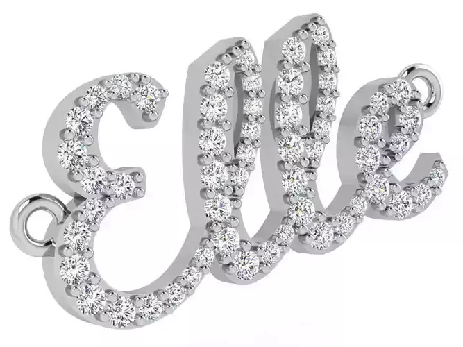 Elle Name Diamond Pendant 4839 