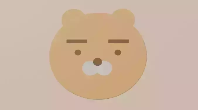 3D Ryan kakao friends 