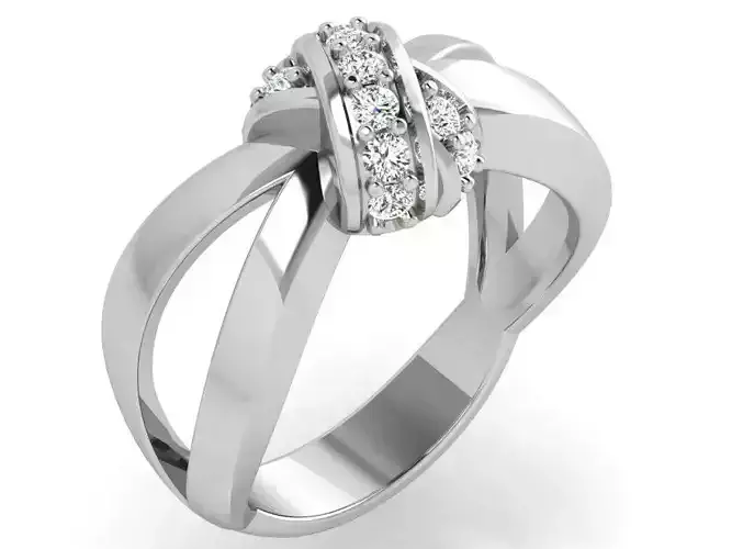 Knot Diamond Ring 4843