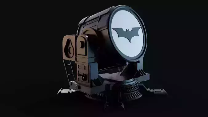 Bat Signal High Poly Model