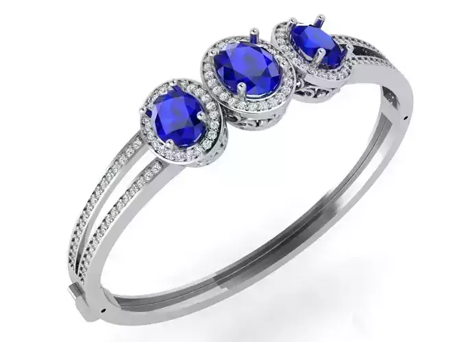 Oval Halo Bracelet 4845