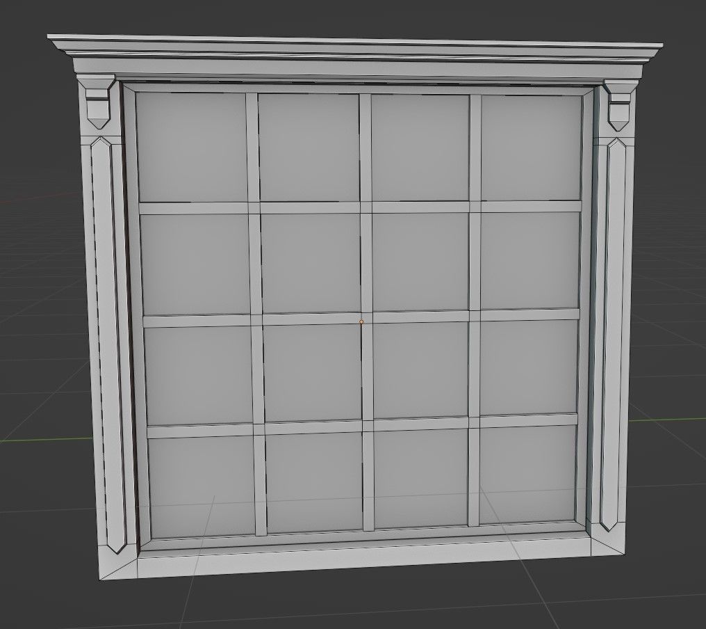 20 old windows pack Low-poly 3D model_69