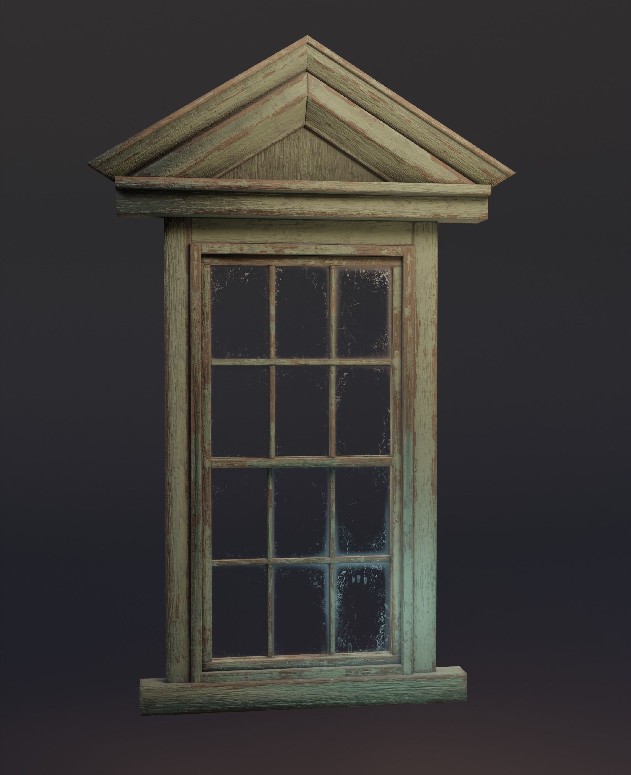 20 old windows pack Low-poly 3D model_14