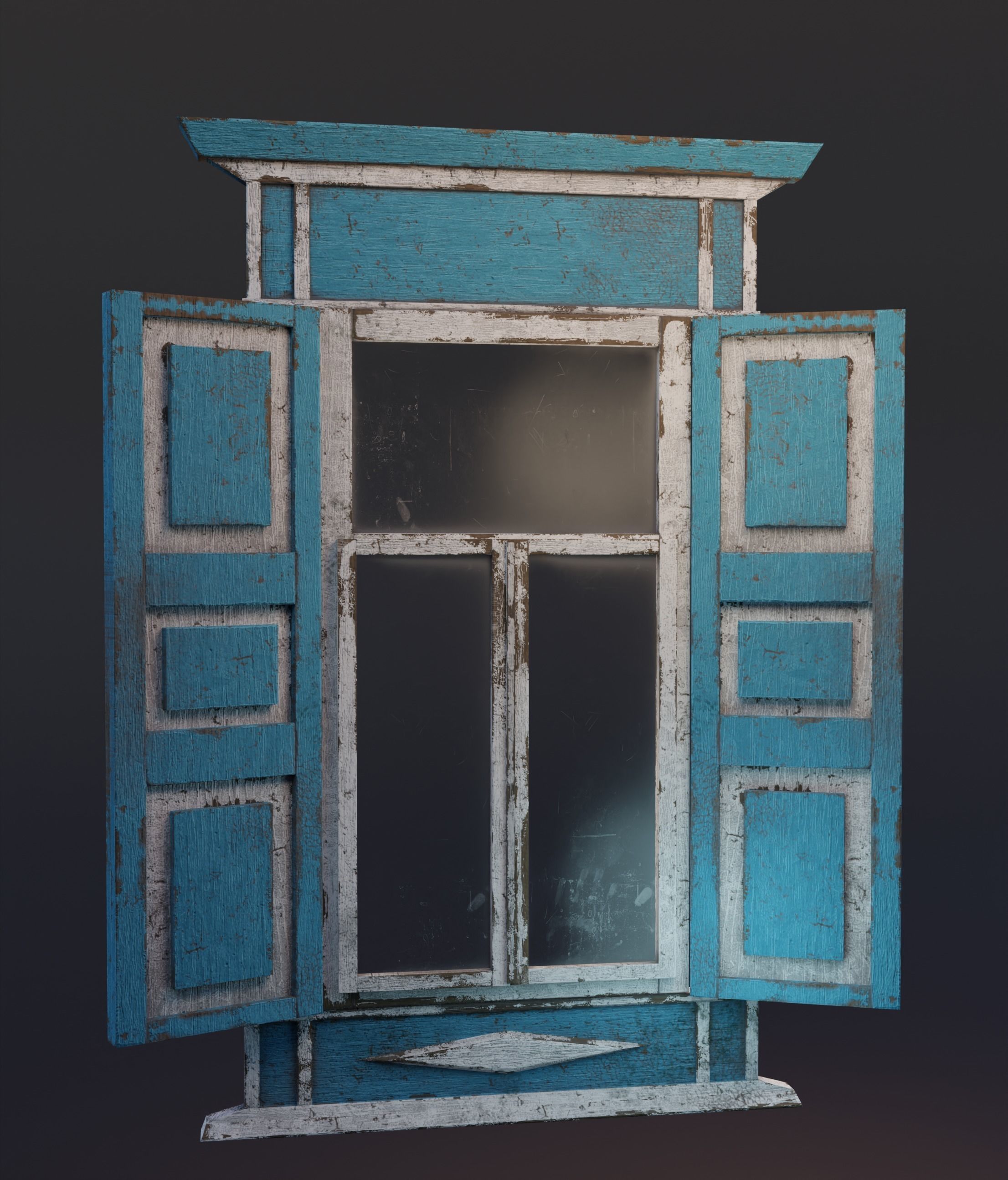 20 old windows pack Low-poly 3D model_23