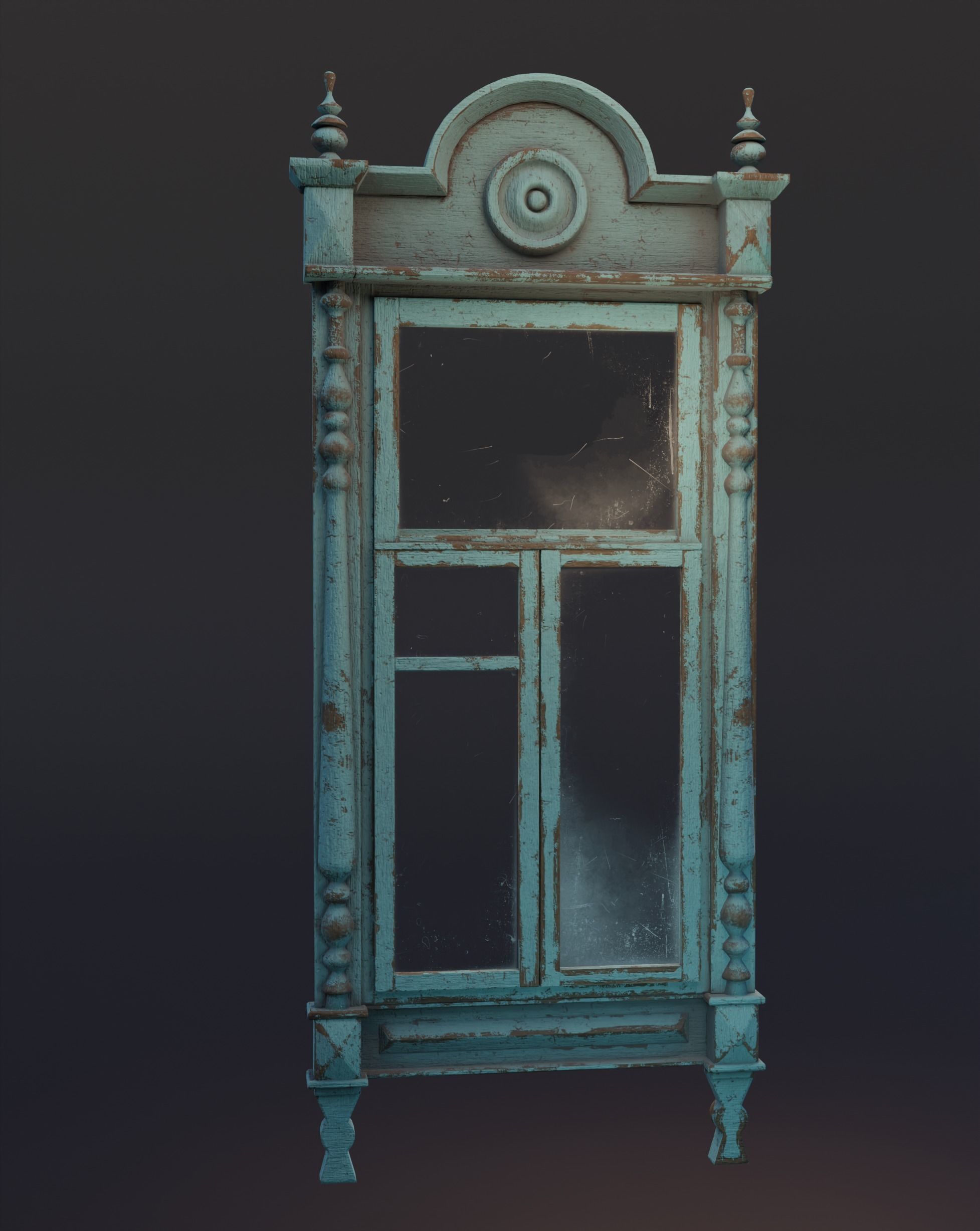 20 old windows pack Low-poly 3D model_28