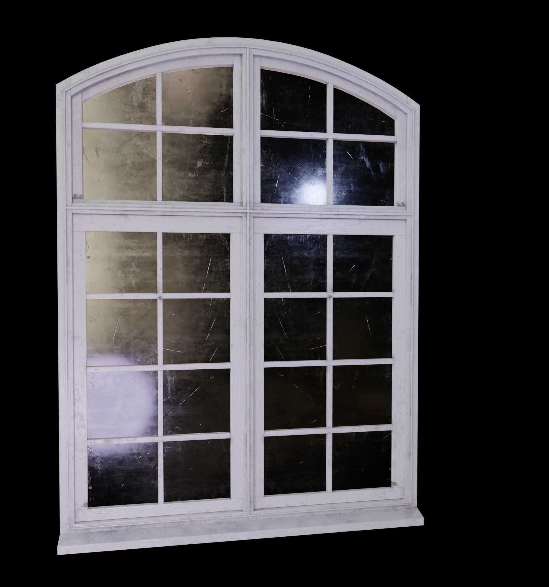 20 old windows pack Low-poly 3D model_37