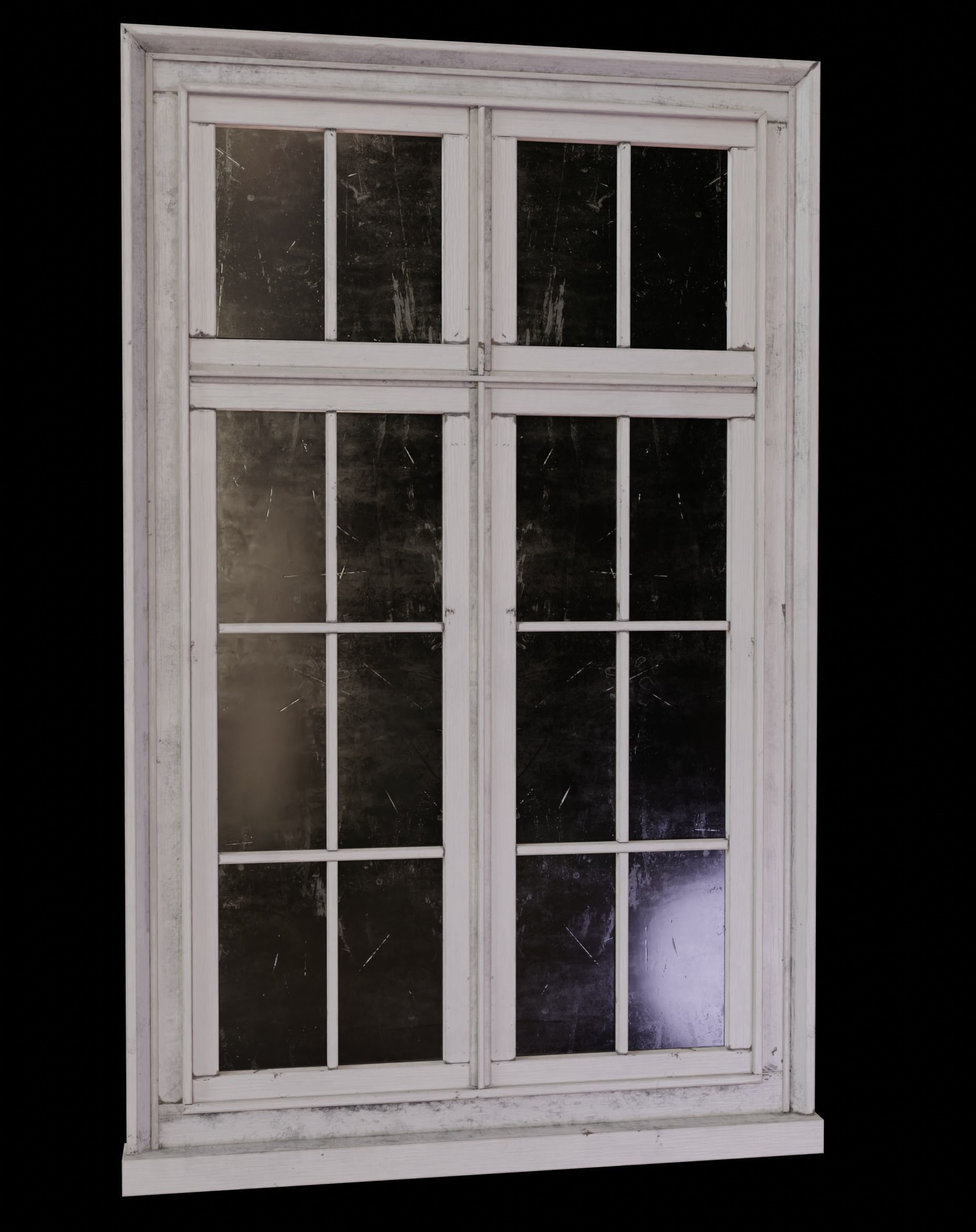 20 old windows pack Low-poly 3D model_52