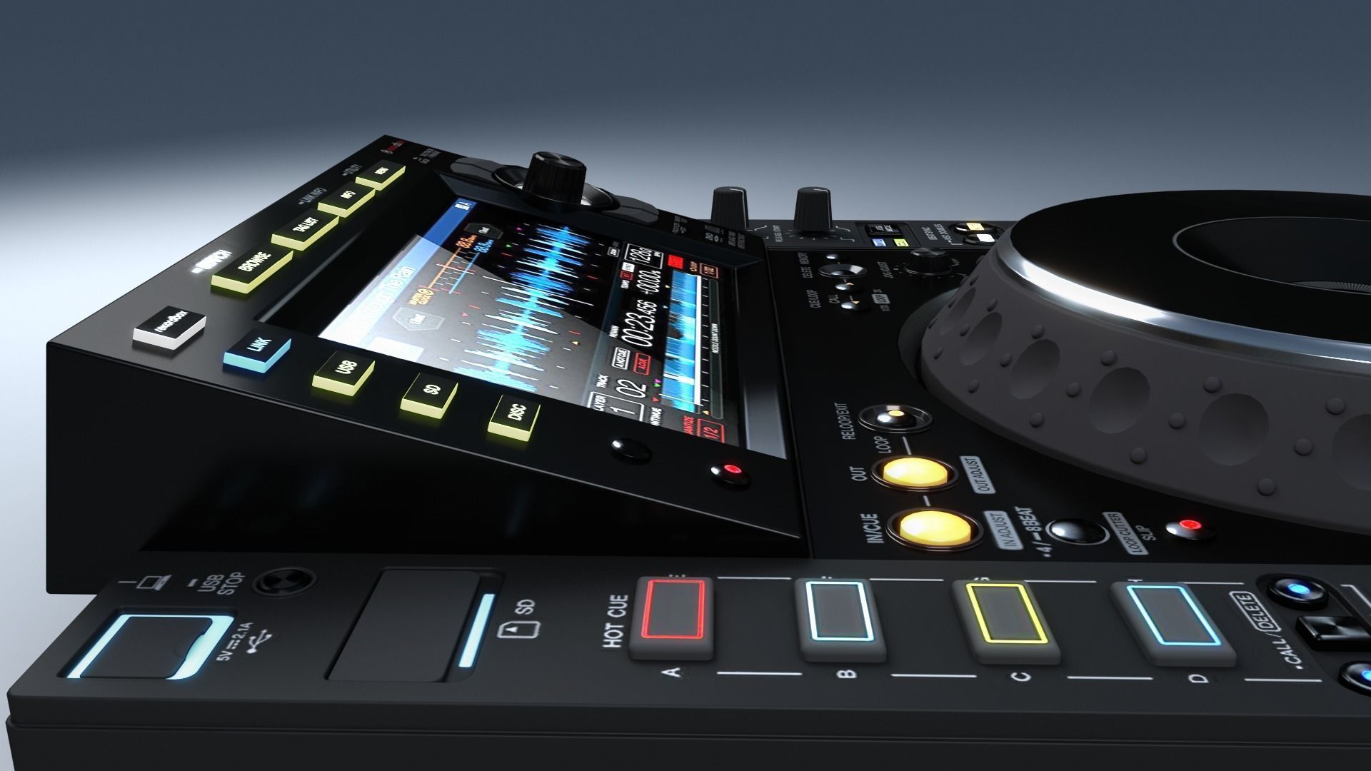 Pioneer DJ CDJ-2000NXS2  3D model_43