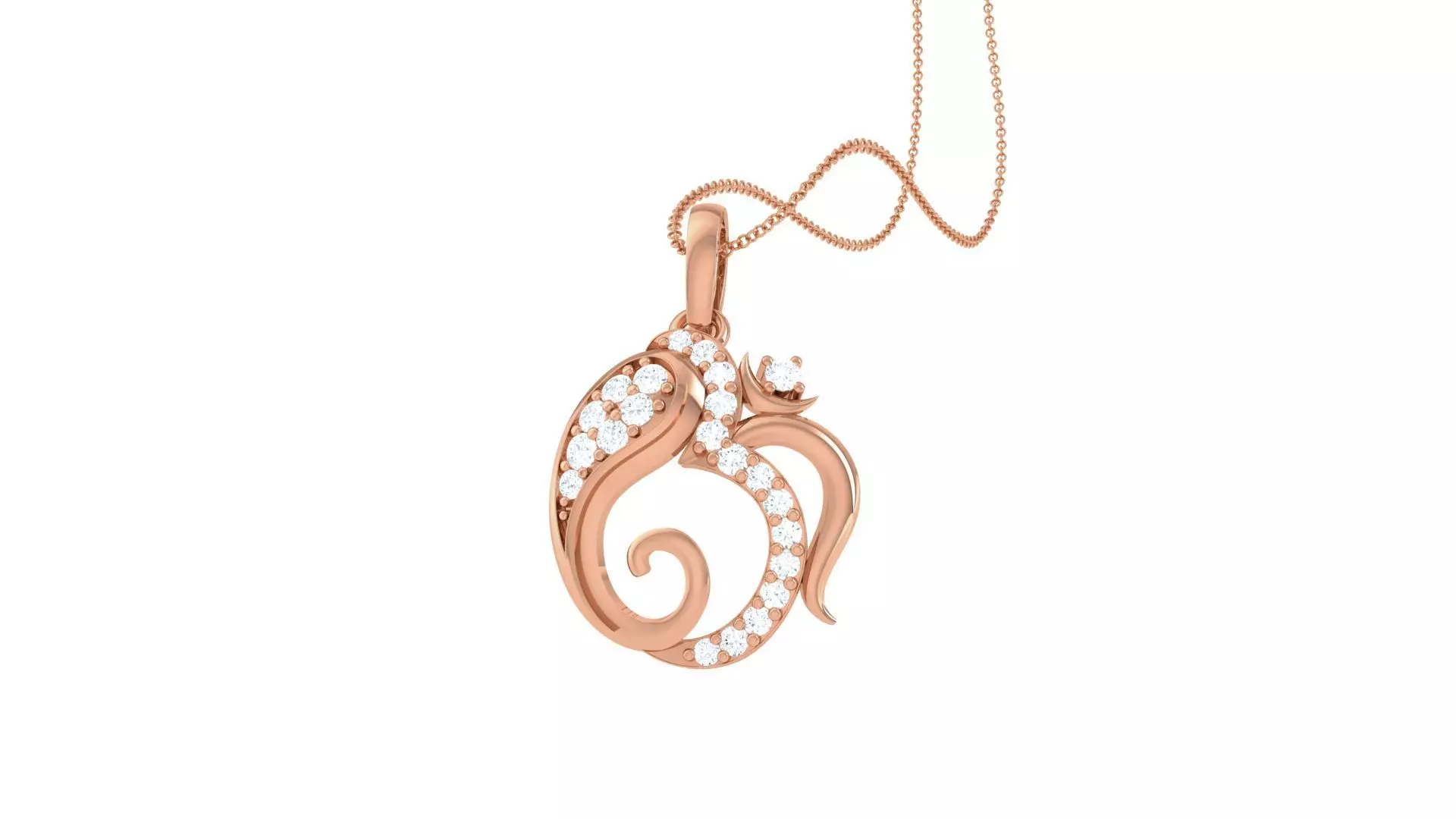 Spiritual Ganesha Pendant 3D print model_0