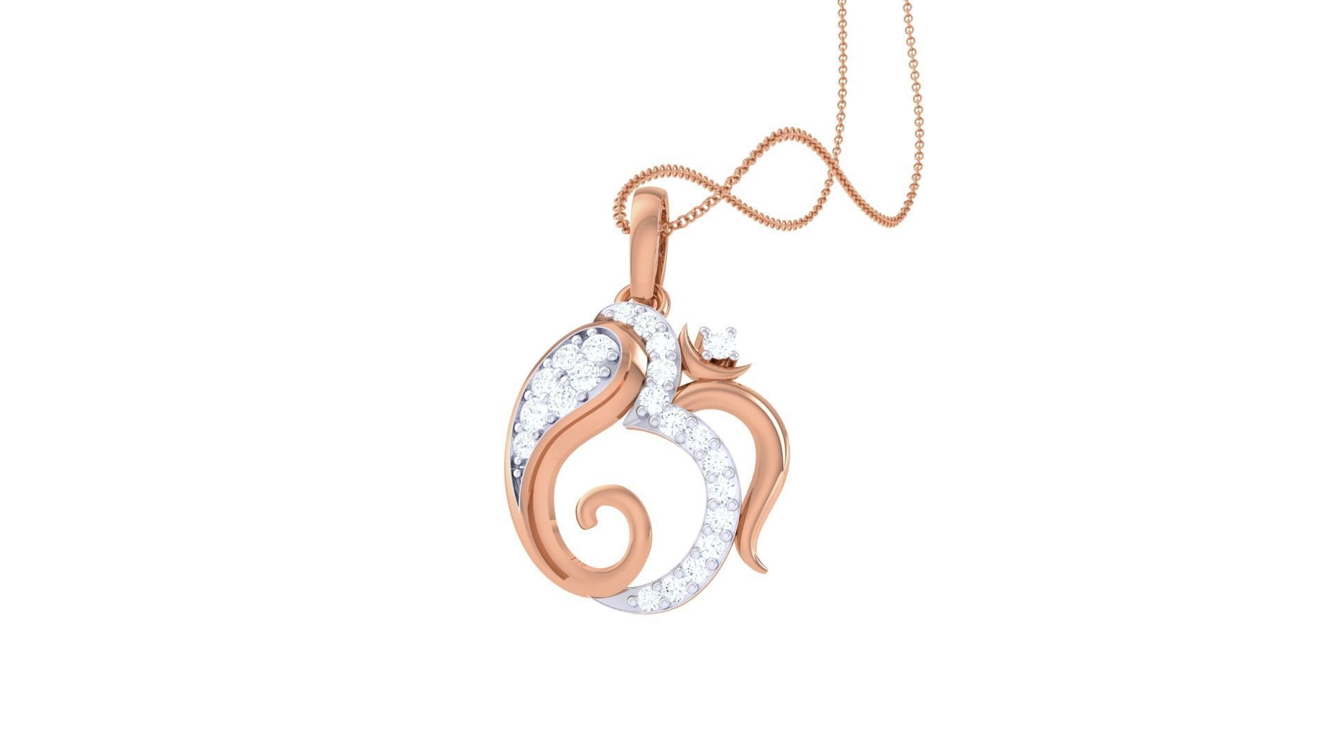 Spiritual Ganesha Pendant 3D print model_5