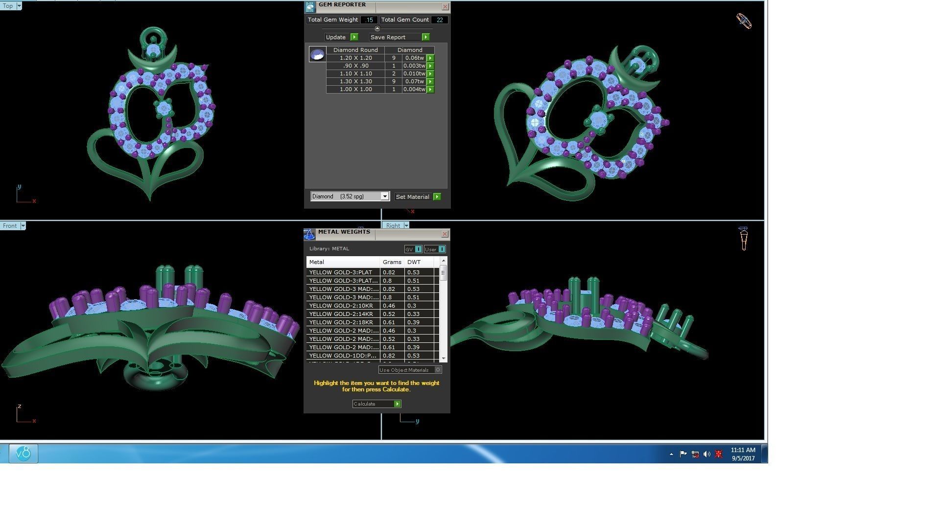 Spiritual Ganesha Pendant 3D print model_3