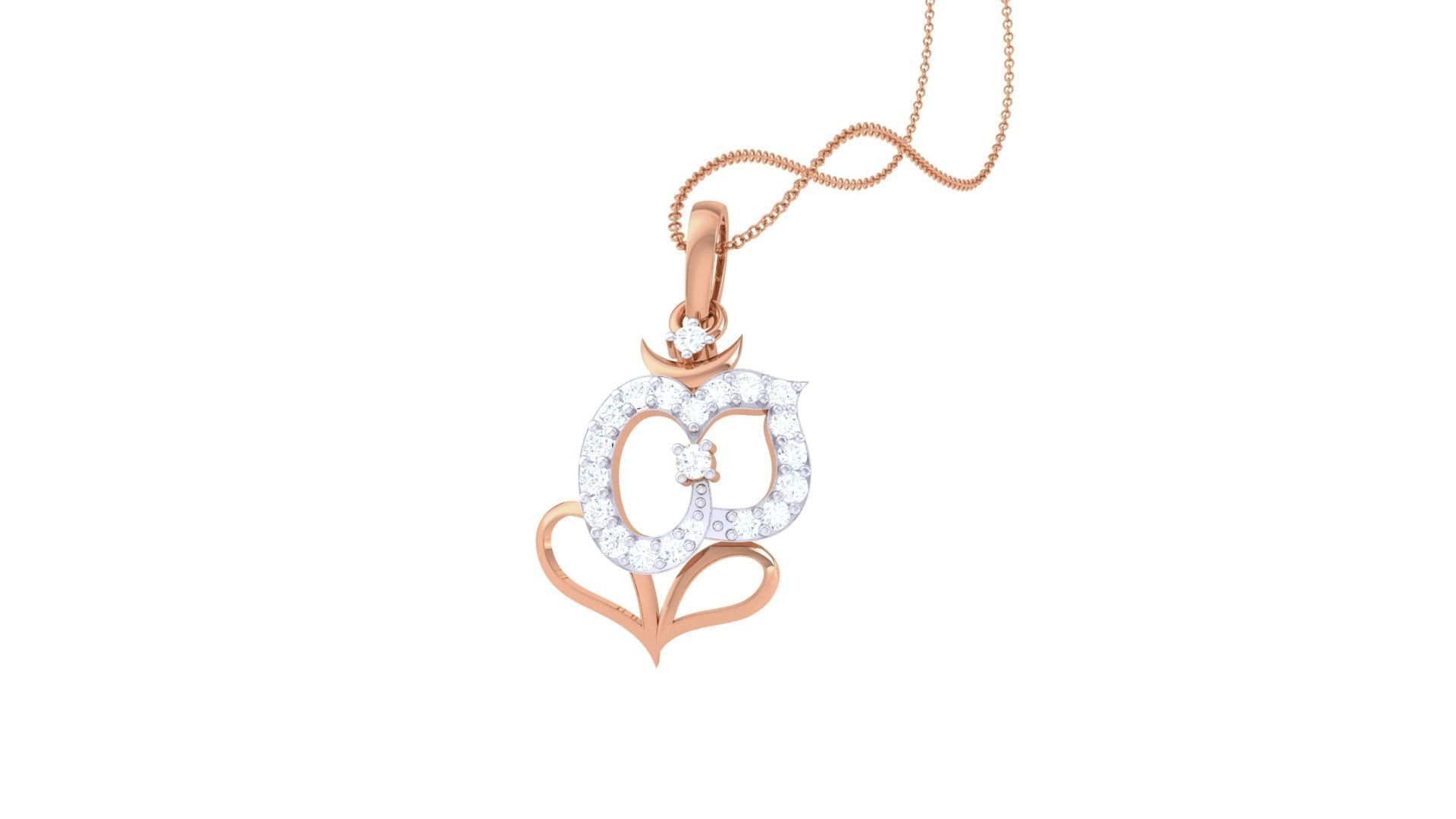 Spiritual Ganesha Pendant 3D print model_5