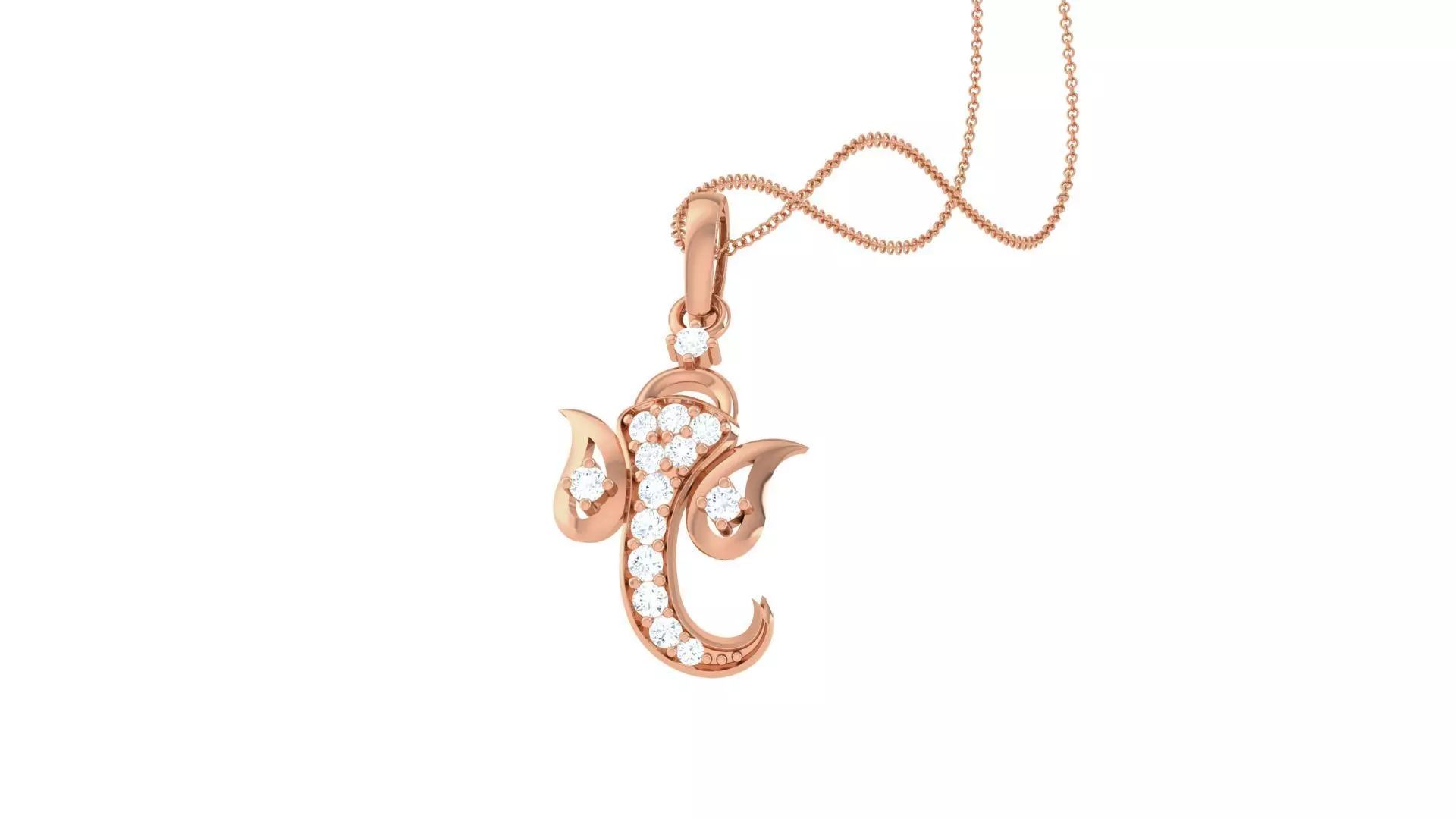 Spiritual Ganesha Pendant 3D print model_0