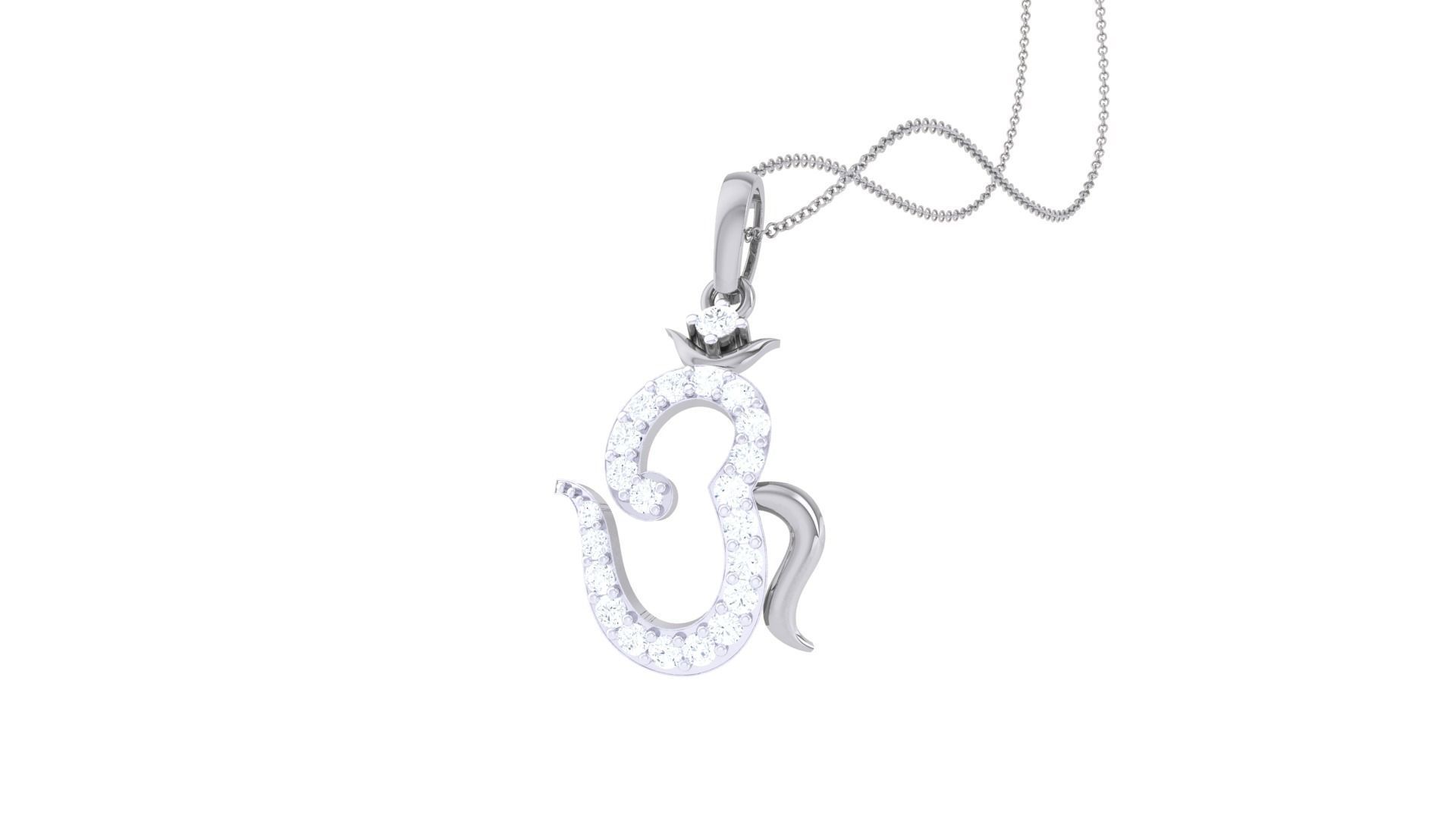 Spiritual Om Pendant 3D print model_4