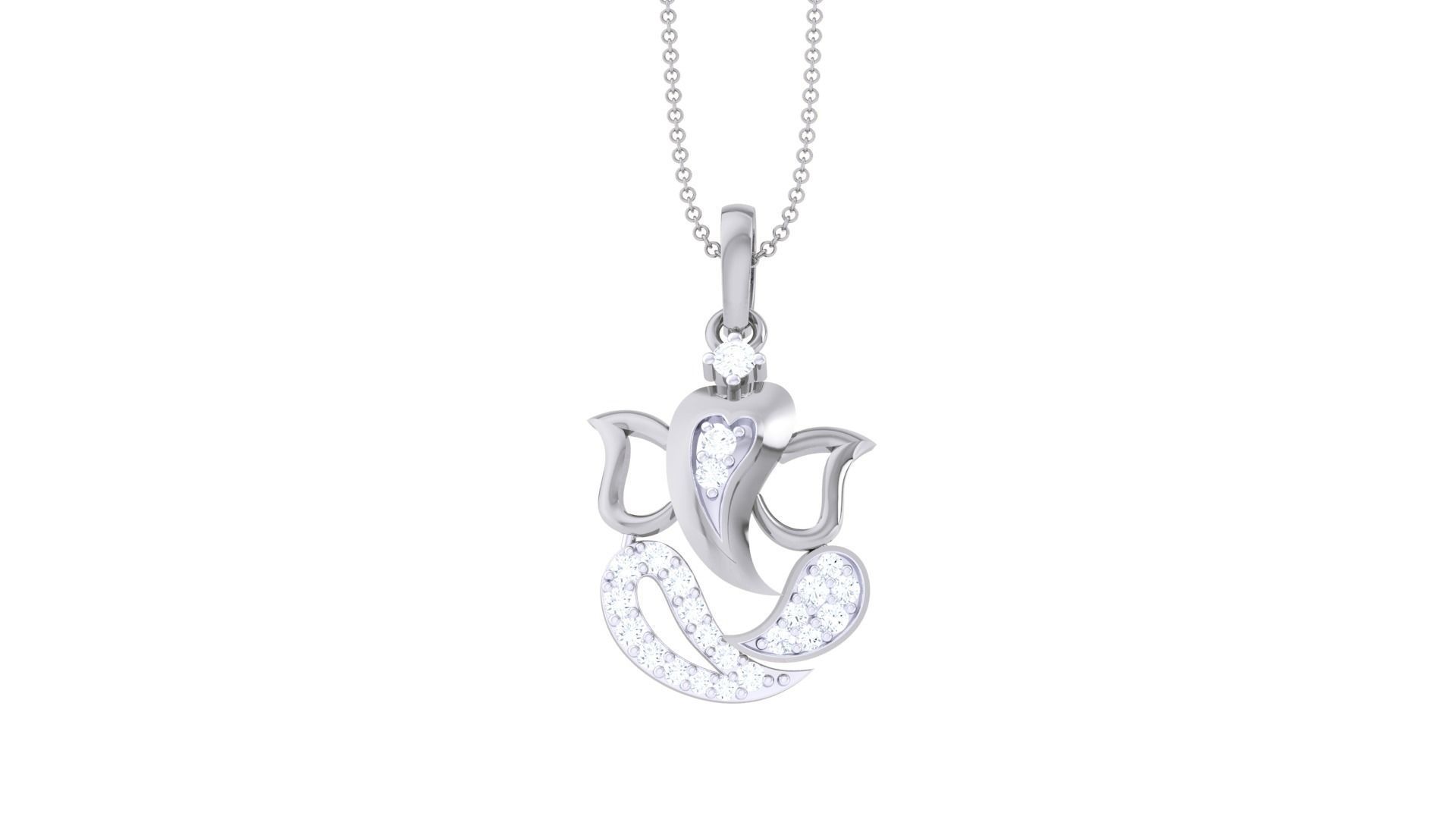 Spiritual Ganesha Pendant 3D print model_9