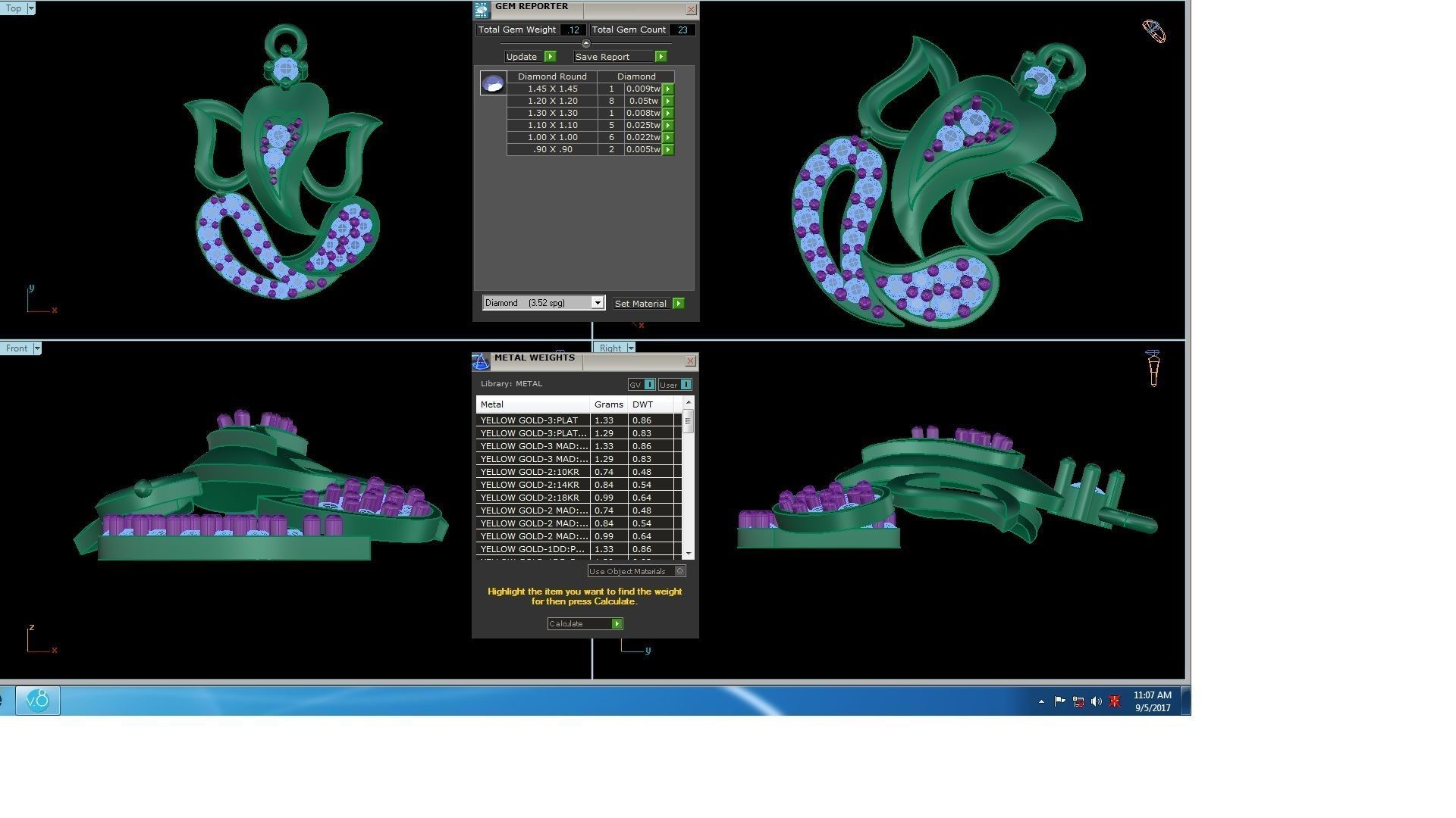 Spiritual Ganesha Pendant 3D print model_3