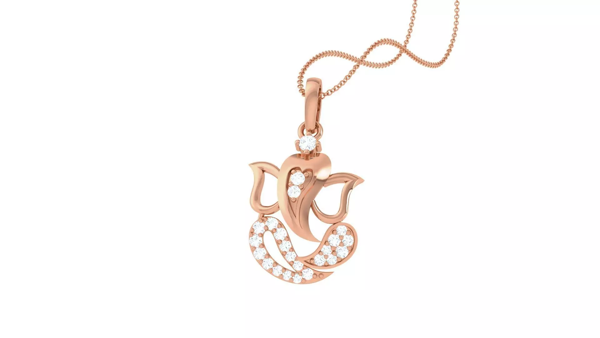 Spiritual Ganesha Pendant 3D print model_0