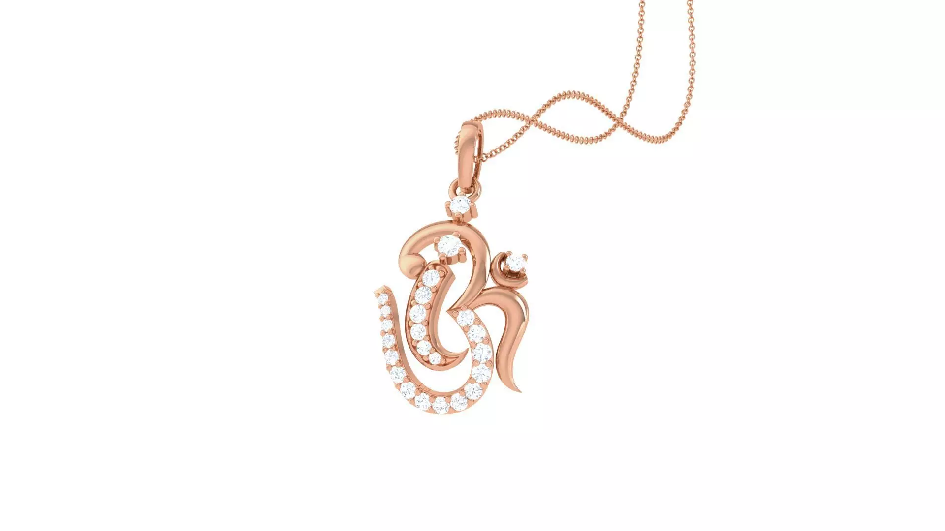 Spiritual Om Pendant 3D print model_0