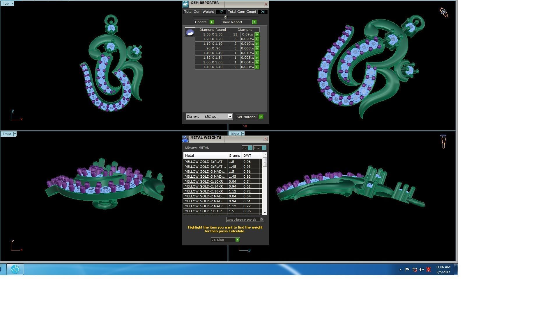 Spiritual Om Pendant 3D print model_1