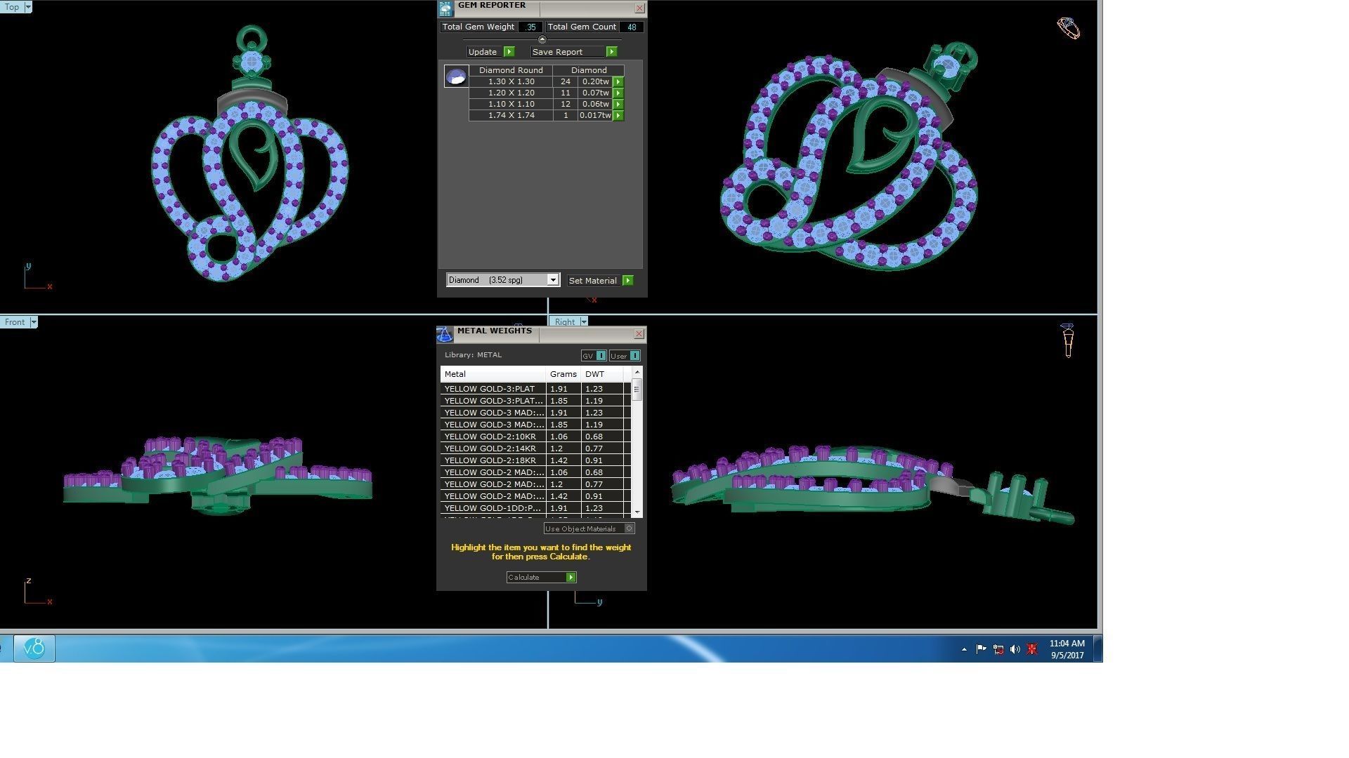 Spiritual Ganesha Pendant 3D print model_3