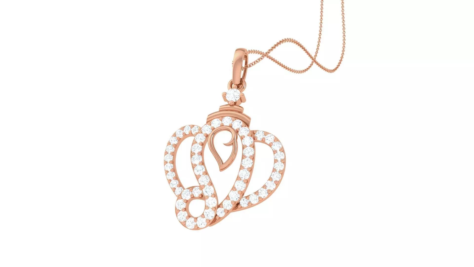 Spiritual Ganesha Pendant 3D print model_0