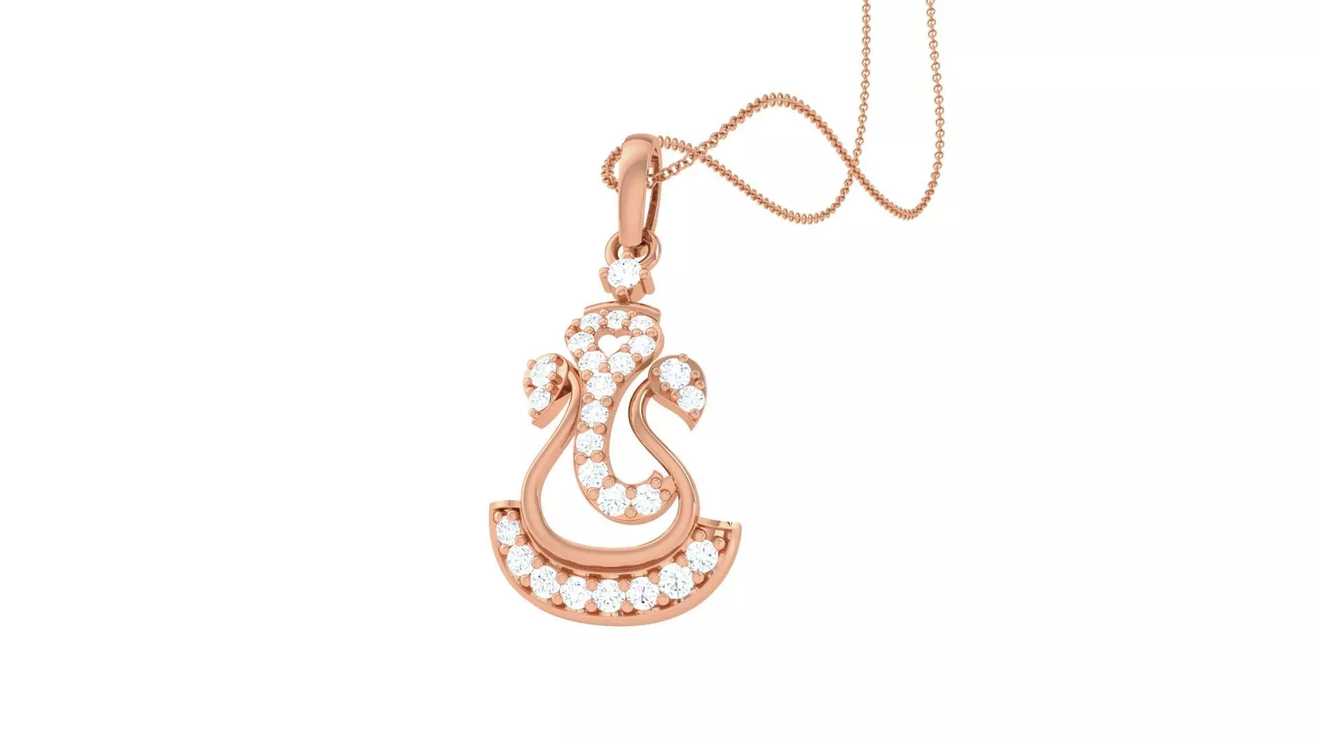 Spiritual Ganesha Pendant 3D print model_0