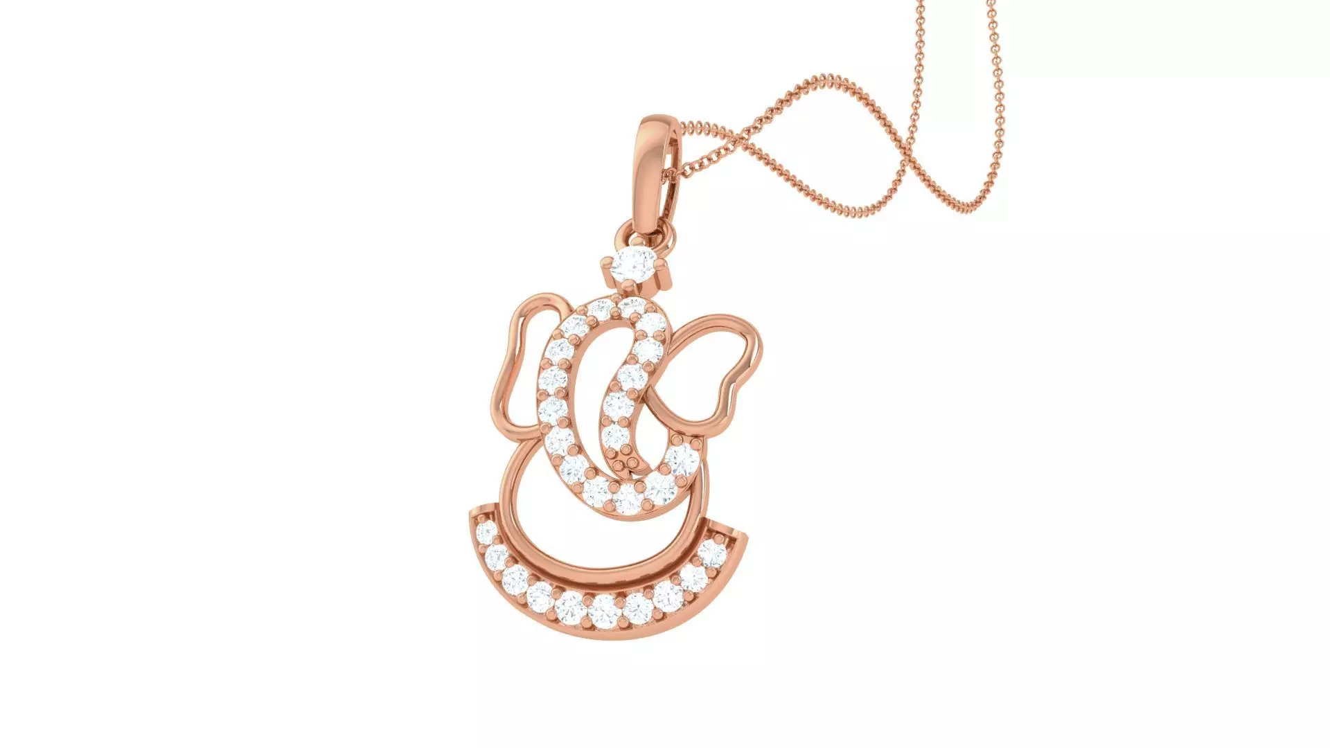 Spiritual Ganesha Pendant 3D print model_0