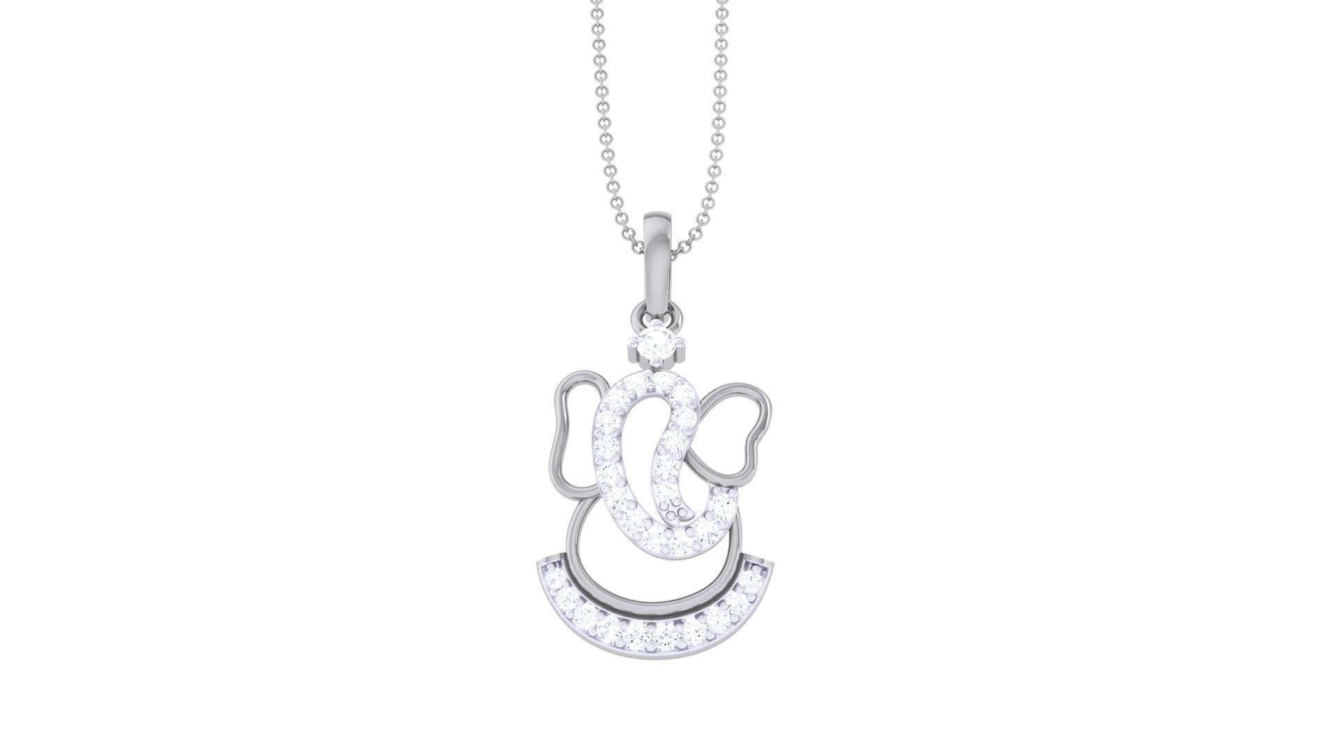 Spiritual Ganesha Pendant 3D print model_8
