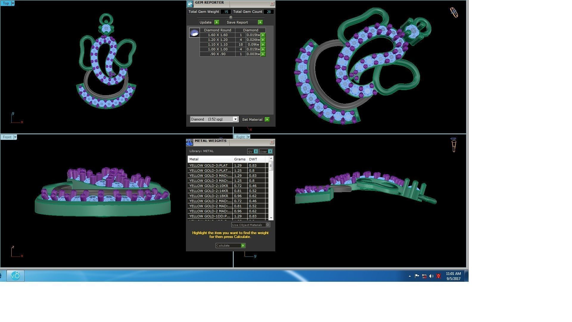 Spiritual Ganesha Pendant 3D print model_4