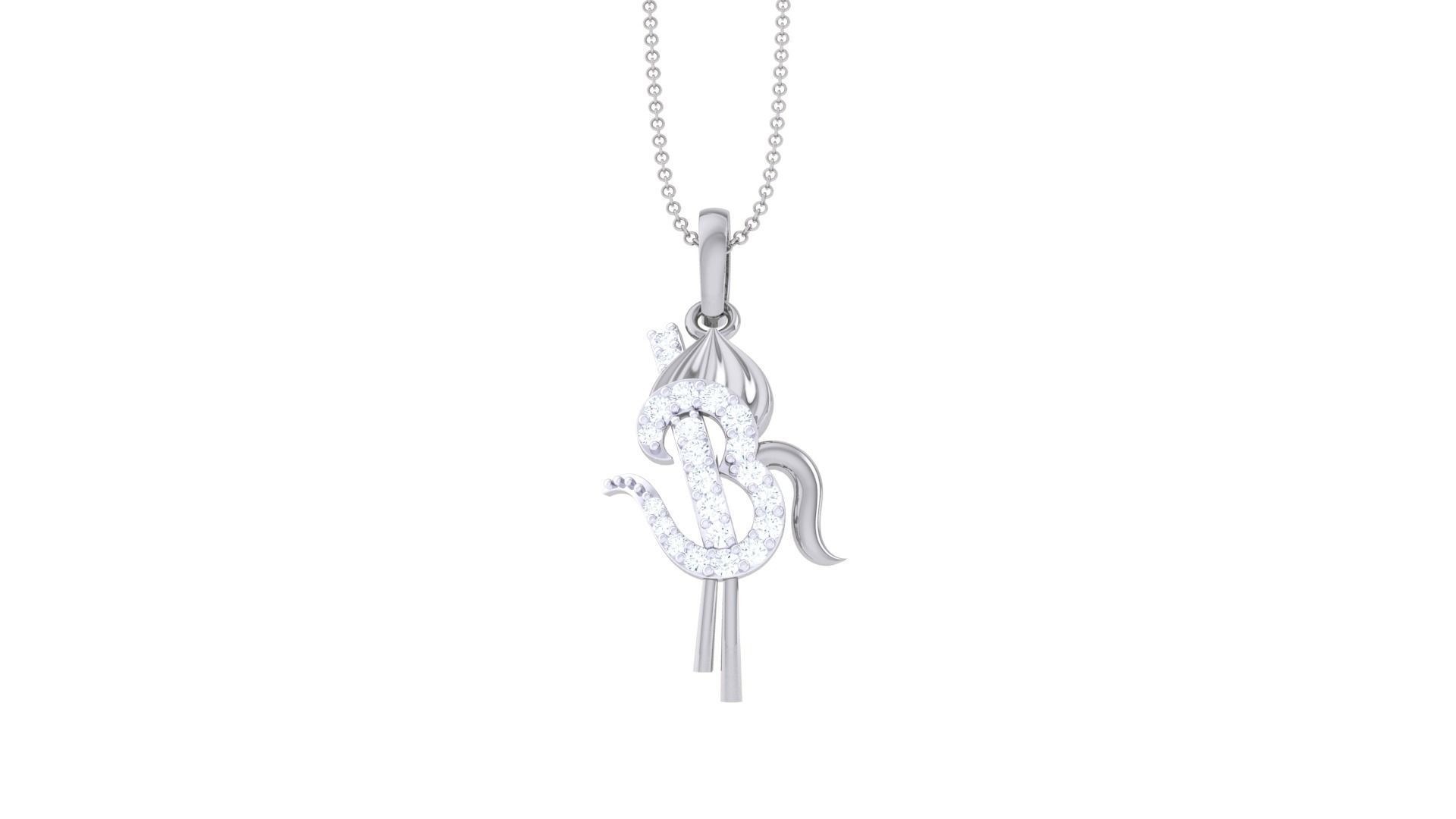 Spiritual Om Pendant 3D print model_7