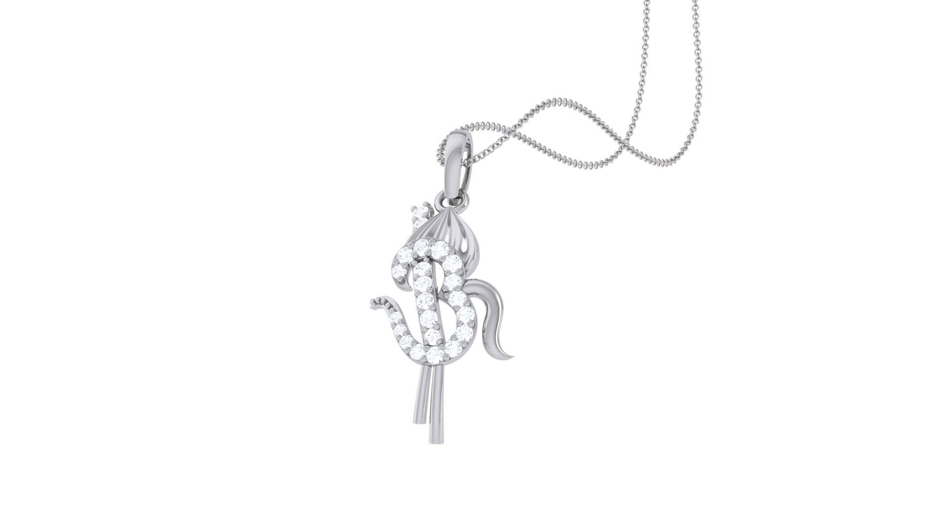 Spiritual Om Pendant 3D print model_1