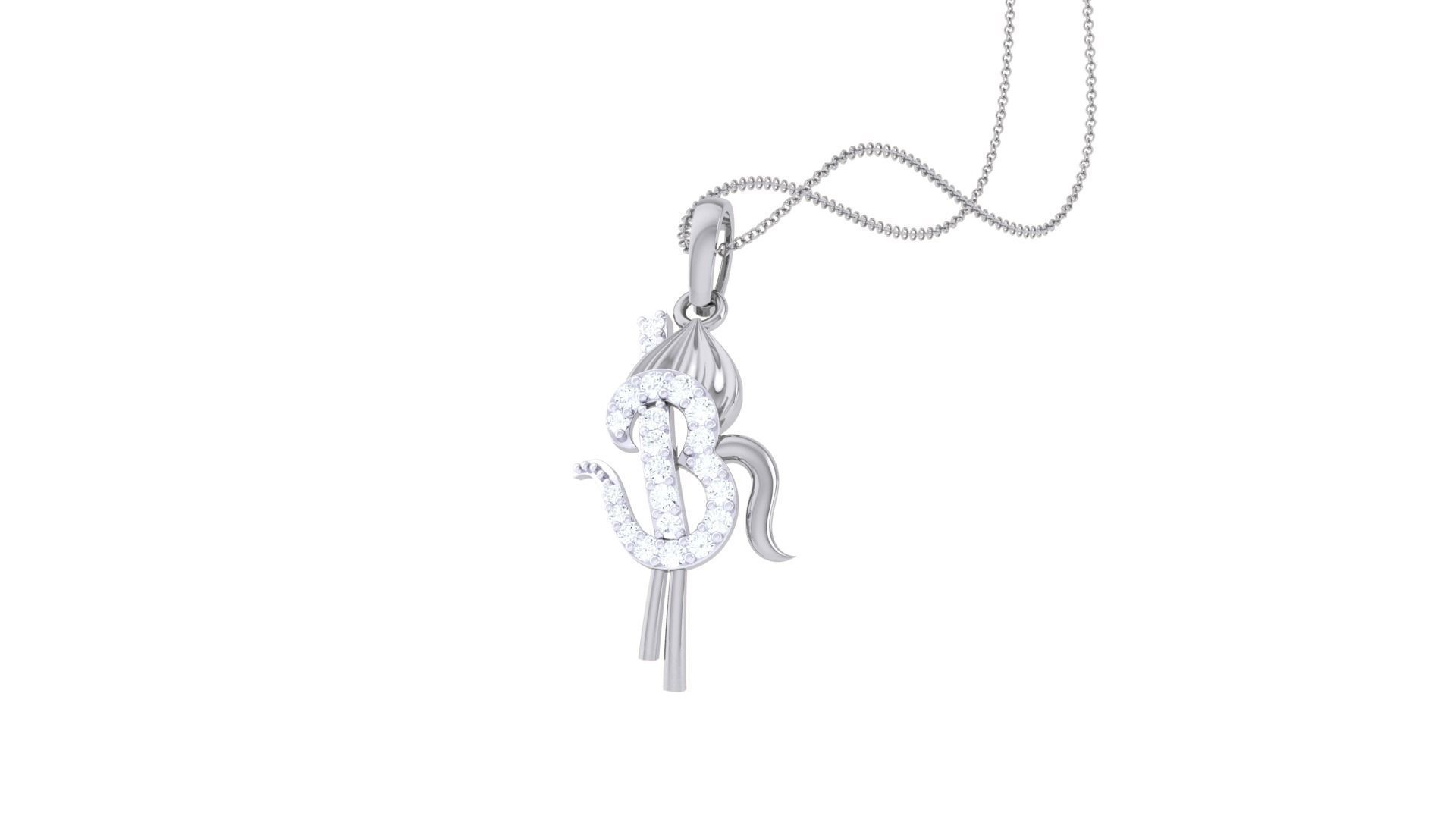 Spiritual Om Pendant 3D print model_5