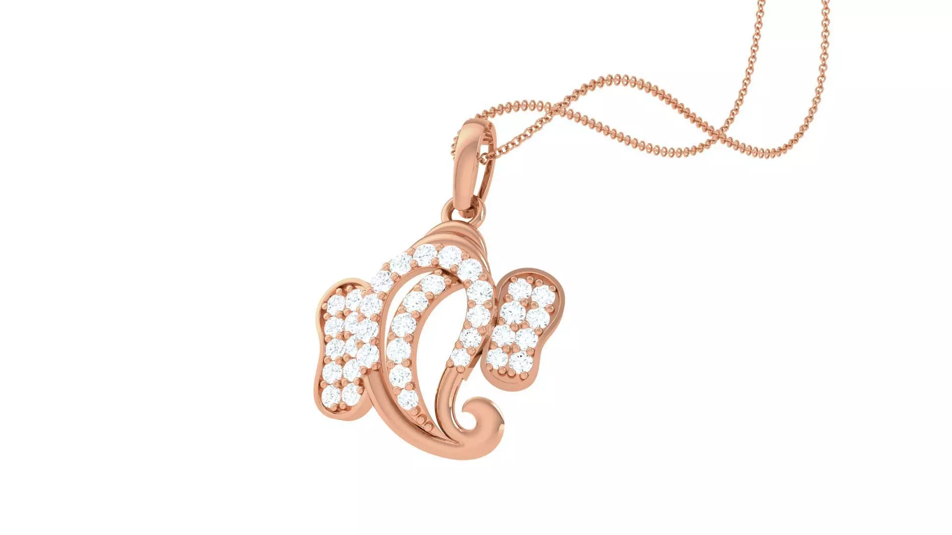 Spiritual Ganesha Pendant 3D print model_0