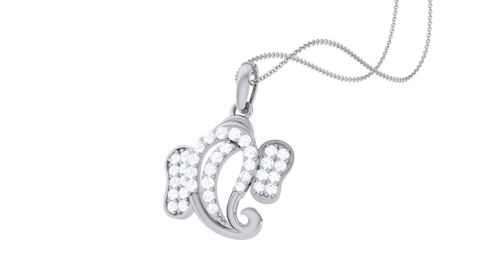 Spiritual Ganesha Pendant 3D print model_1