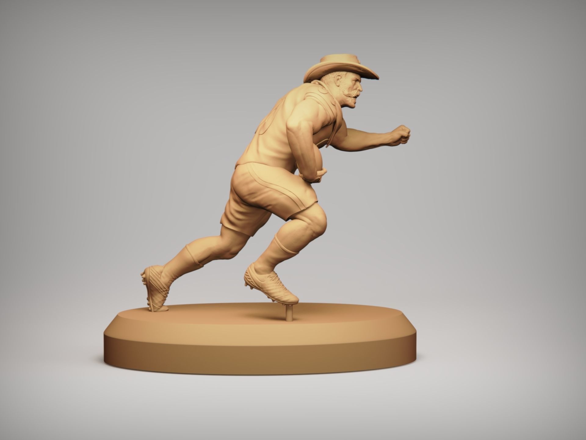 Realistic Rowdy Dallas Cowboys Mascot - NFL - Football  3D print model_13