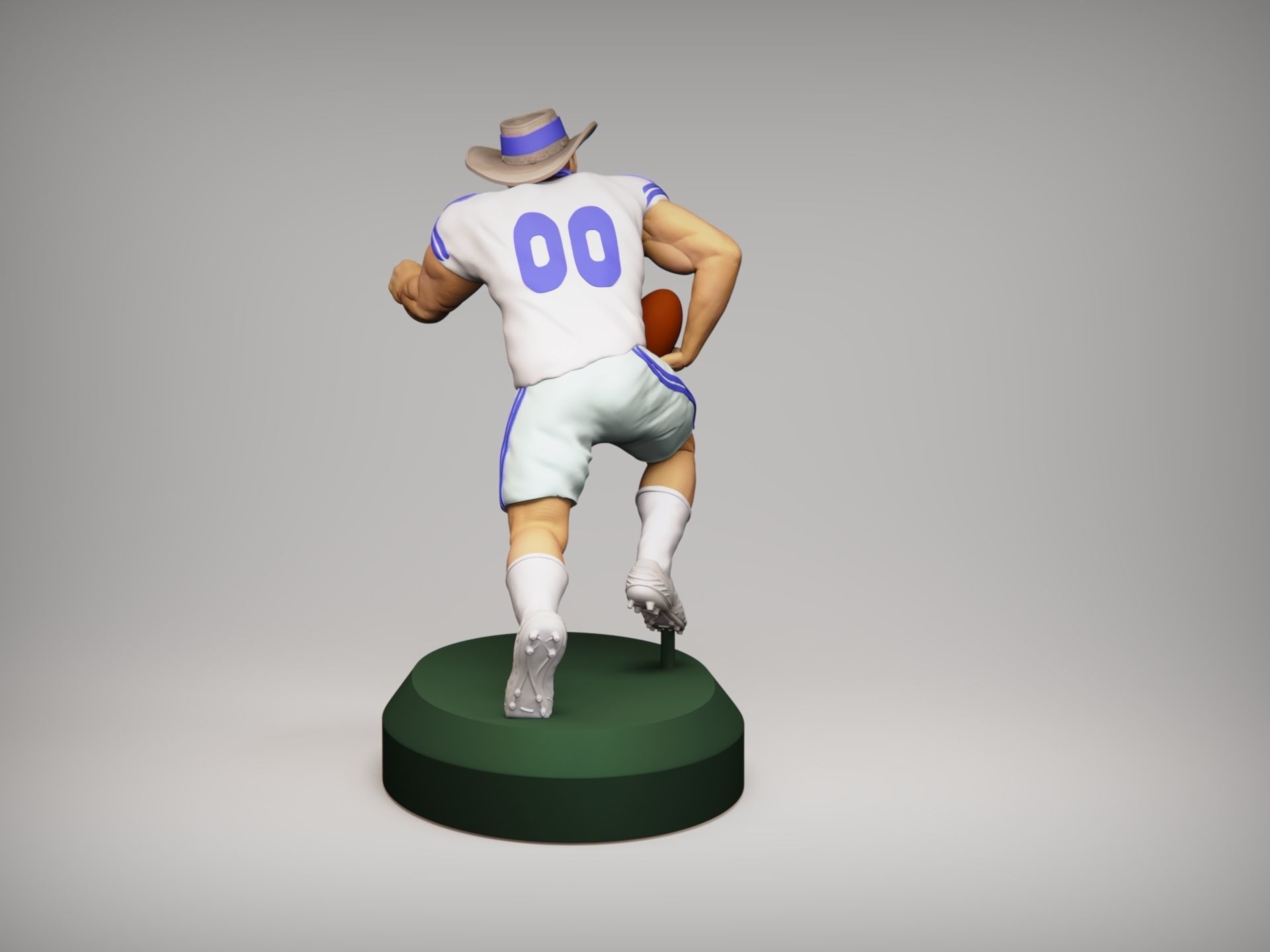 Realistic Rowdy Dallas Cowboys Mascot - NFL - Football  3D print model_6