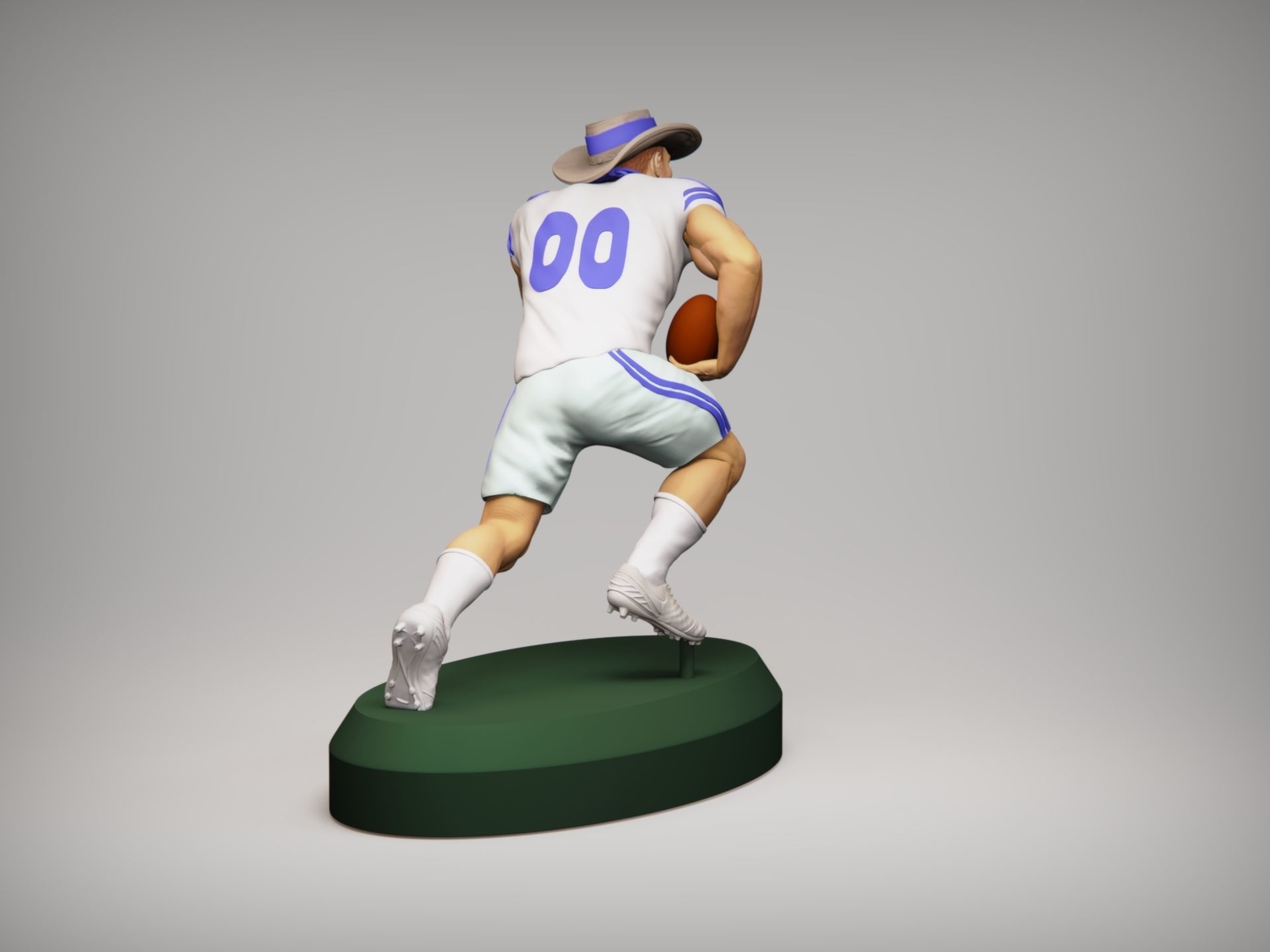 Realistic Rowdy Dallas Cowboys Mascot - NFL - Football  3D print model_5