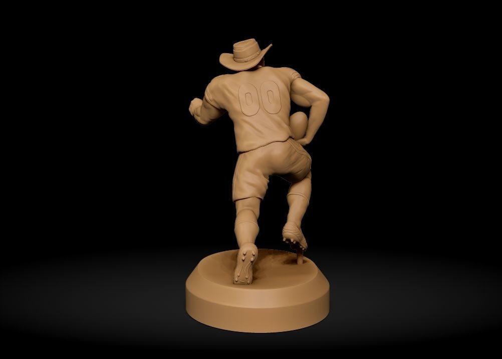 Realistic Rowdy Dallas Cowboys Mascot - NFL - Football  3D print model_29