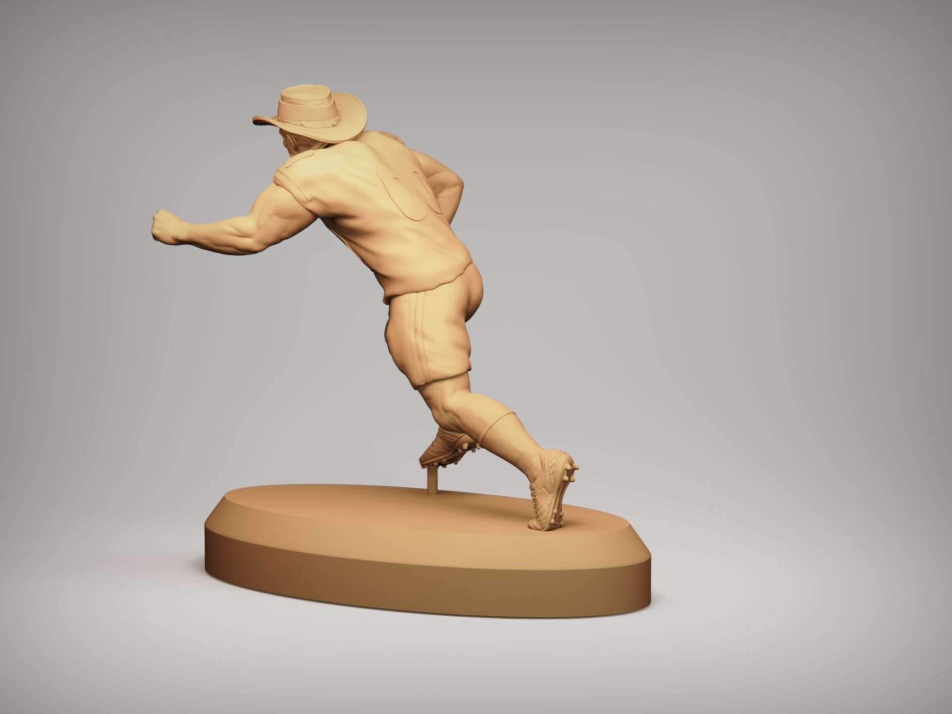 Realistic Rowdy Dallas Cowboys Mascot - NFL - Football  3D print model_17